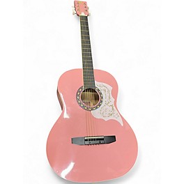 Used Rogue rag-pk Pink Acoustic Guitar