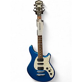 Used 1990s Washburn WM3 Custom Shop Blue Sparkle Solid Body Electric Guitar