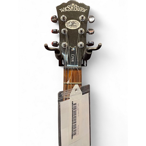 Used 1990s Washburn WM3 Custom Shop Blue Sparkle Solid Body Electric Guitar