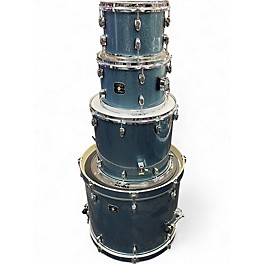 Used Gretsch Drums 4 Piece Energy Blue Sparkle Drum Kit