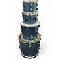 Used Gretsch Drums 4 Piece Energy Blue Sparkle Drum Kit thumbnail
