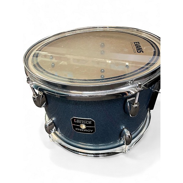 Used Gretsch Drums 4 Piece Energy Blue Sparkle Drum Kit