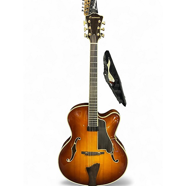 Used Eastman AP810CE 2 Color Sunburst Hollow Body Electric Guitar