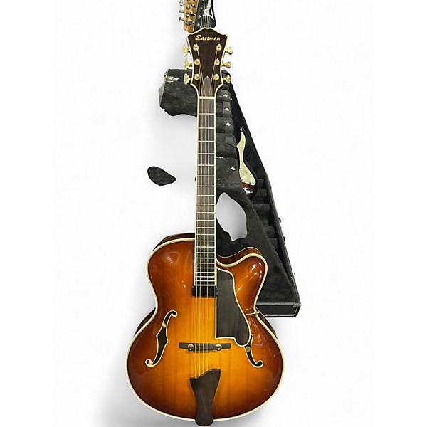 Used Eastman AP810CE 2 Color Sunburst Hollow Body Electric Guitar
