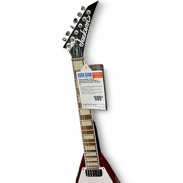 Used Jackson X Series Signature Scott Ian King V KVXT Red Solid Body Electric Guitar