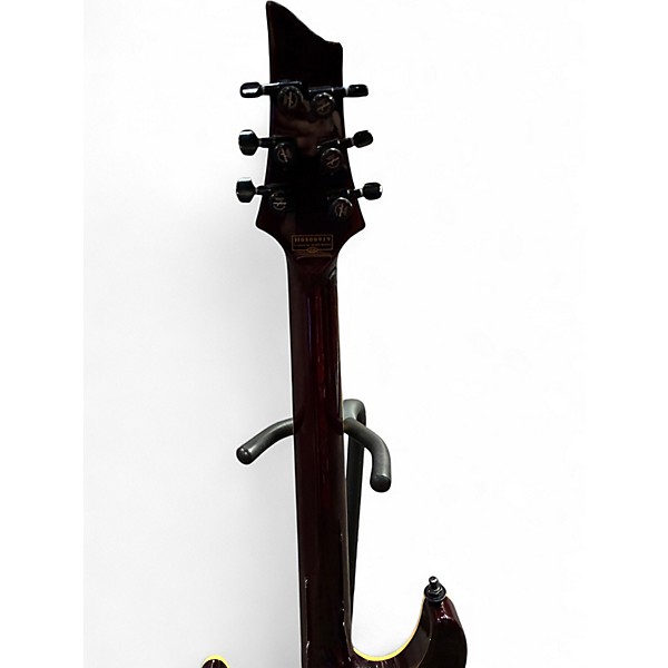 Used Schecter Guitar Research C1 Plus Crimson Red Burst Solid Body Electric Guitar