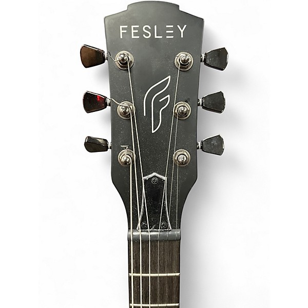 Used Fesley deluxe edition Black Solid Body Electric Guitar