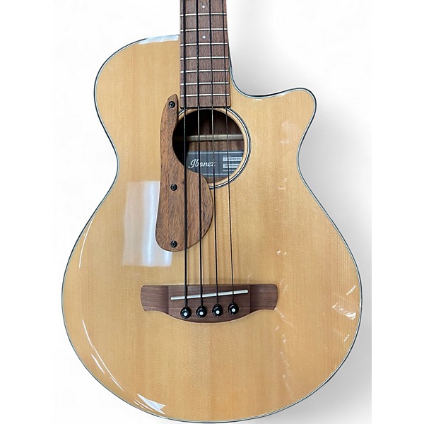 Used Ibanez aegb30e-ntg natural Acoustic Bass Guitar