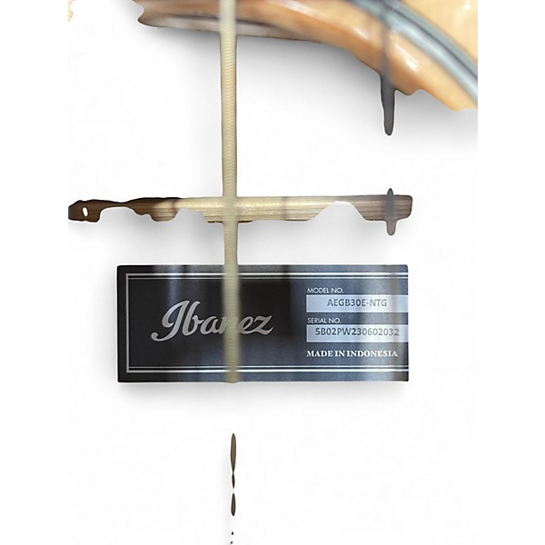 Used Ibanez aegb30e-ntg natural Acoustic Bass Guitar