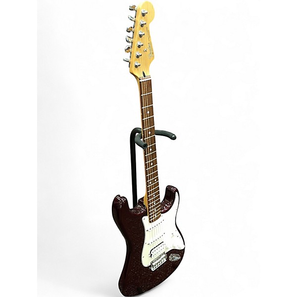 Used Fender Standard Stratocaster HSS Midnight Wine Solid Body Electric Guitar