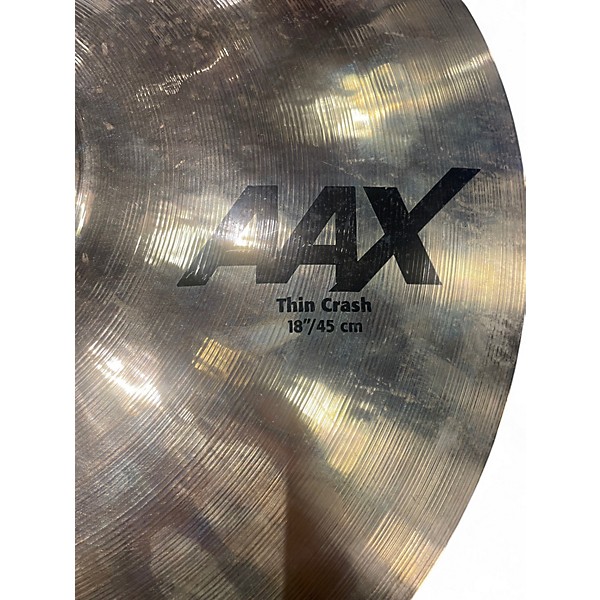 Used SABIAN 18in AAX Thin Crash Cymbal