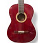 Vintage 1970s M Matsuo 8wr Trans Red Classical Acoustic Guitar