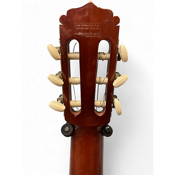 Vintage 1970s M Matsuo 8wr Trans Red Classical Acoustic Guitar