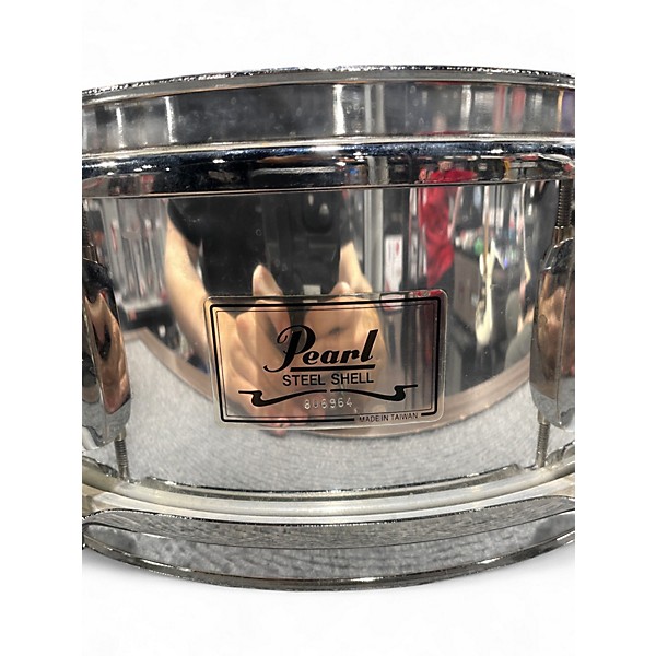 Used Pearl 5X13 Modern Utility Steel Snare steel Drum