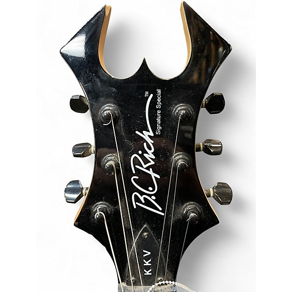 Used B.C. Rich KKVFG2 Kerry King V2 TRIBAL BLACK Solid Body Electric Guitar