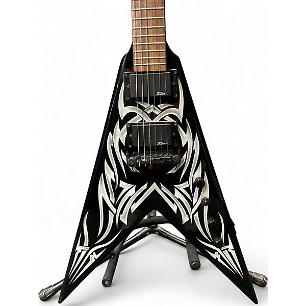 Used B.C. Rich KKVFG2 Kerry King V2 TRIBAL BLACK Solid Body Electric Guitar