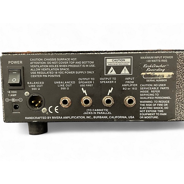 Used Rivera ROCK CRUSHER RECORDING ATTENUATOR Audio Converter