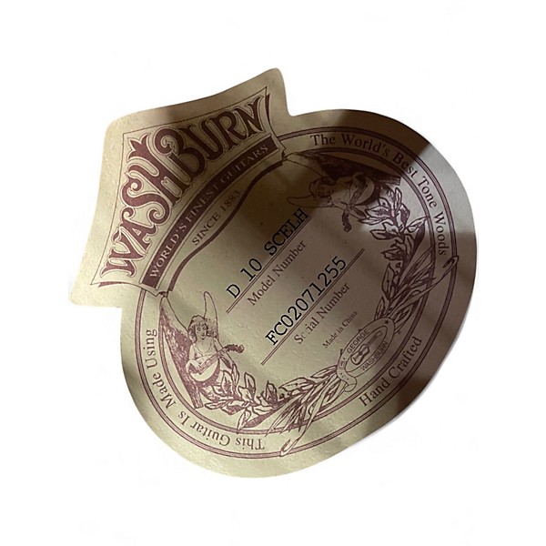 Used Washburn D10 Natural Acoustic Electric Guitar