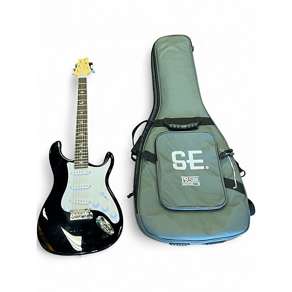 Used PRS SE Silver Sky Black Solid Body Electric Guitar