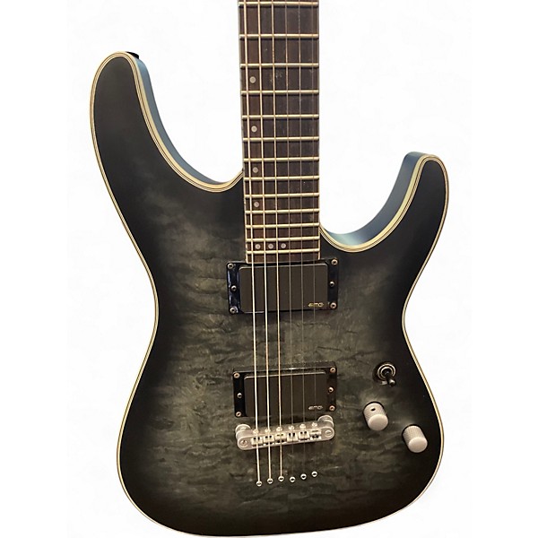 Used Schecter Guitar Research C1 Platinum SMOKE Solid Body Electric Guitar