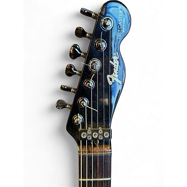 Vintage 1980s Fender MIJ Contemporary Telecaster Silver Solid Body Electric Guitar