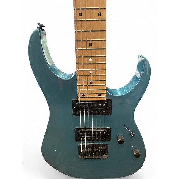 Used Ibanez grg7221m metalic light blue Solid Body Electric Guitar