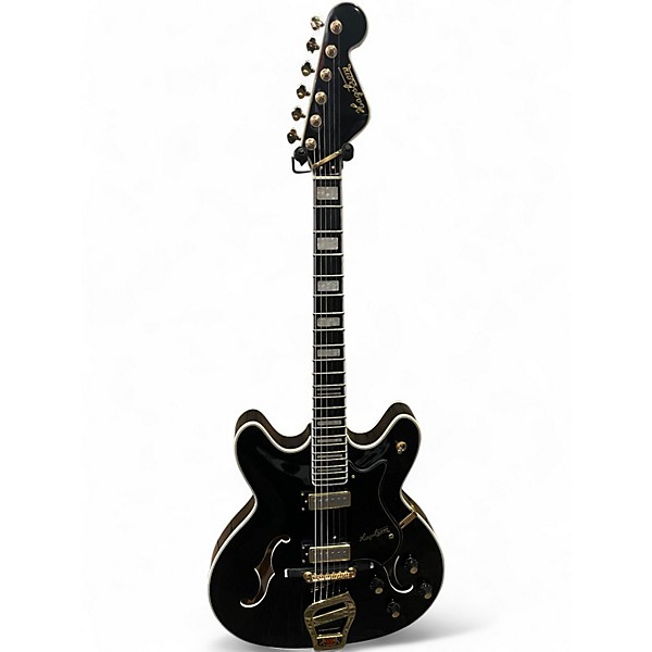 Used Hagstrom '67 VIKING II Black Hollow Body Electric Guitar