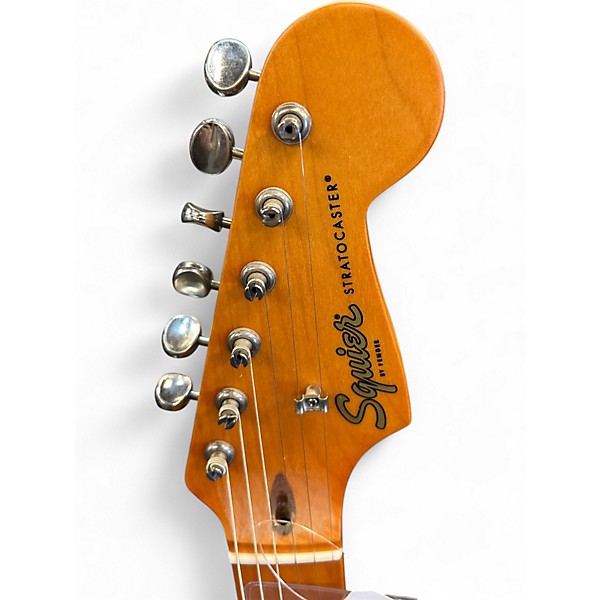 Used 2022 Squier 40th ANNIVERSARY 2 Color Sunburst Solid Body Electric Guitar