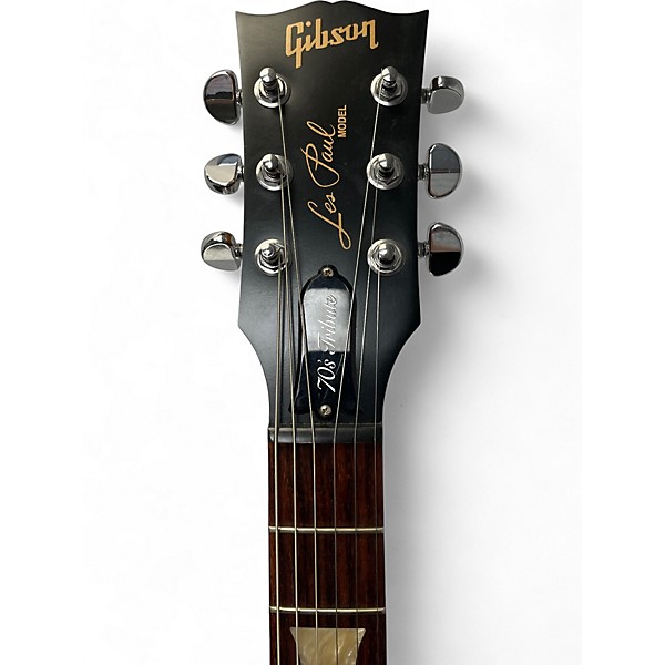 Used 2013 Gibson Les Paul 70s Tribute Vintage Sunburst Solid Body Electric Guitar