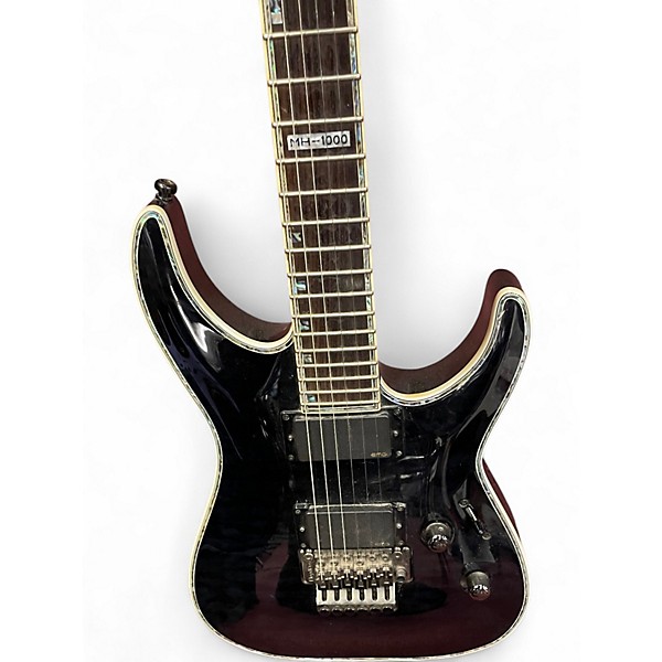Used ESP LTD MH1000 Black Solid Body Electric Guitar