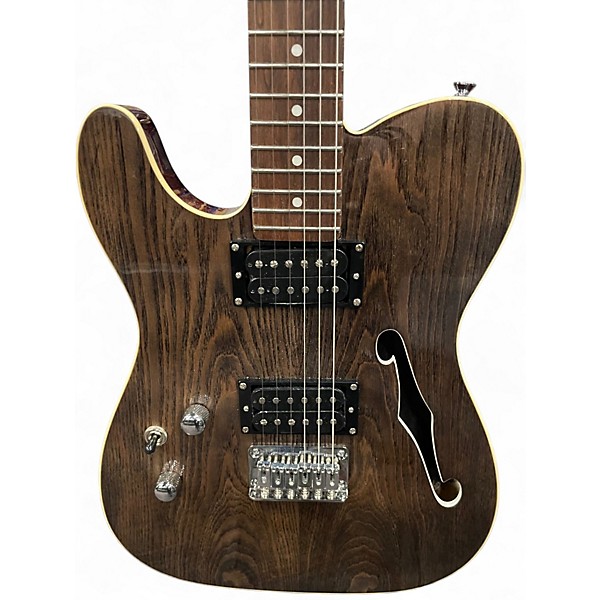 Used Iyv Vina Thinline Tele Left Handed Natural Electric Guitar