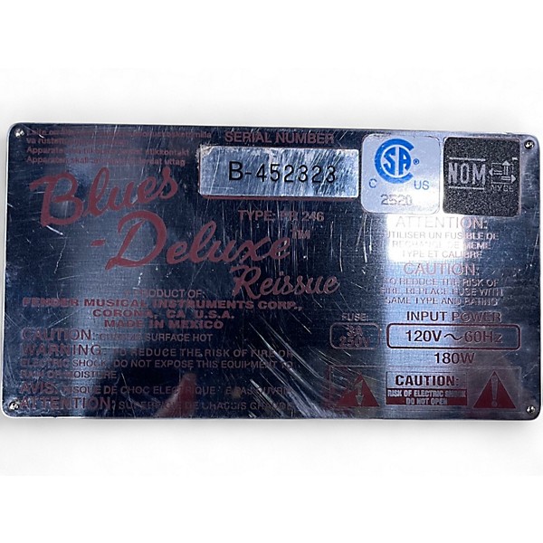 Used Fender Blues Deluxe Reissue 40W 1x12 Tweed Tube Guitar Combo Amp