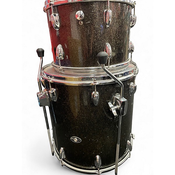 Used Slingerland 3 Piece 3 Pc Rock and Roll Outfit Maple Drum Kit Rootbeer Sparkle Drum Kit