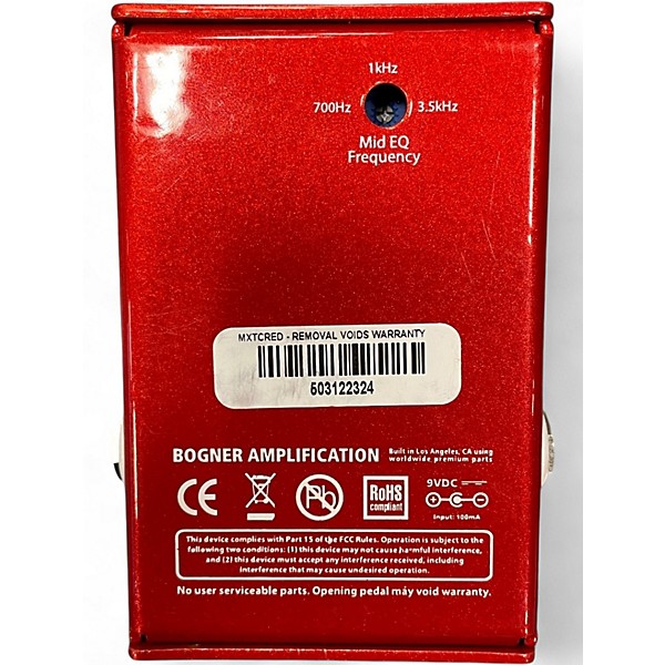 Used Bogner Ecstasy Red Overdrive Effect Pedal