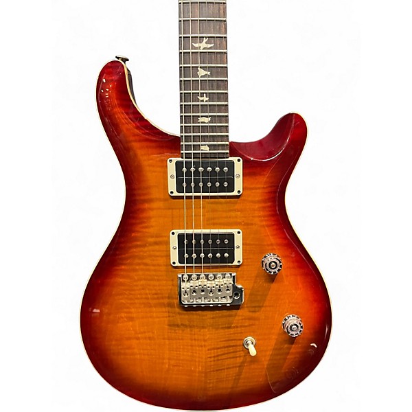 Used 2021 PRS CE24 Dark Cherry Burst Solid Body Electric Guitar
