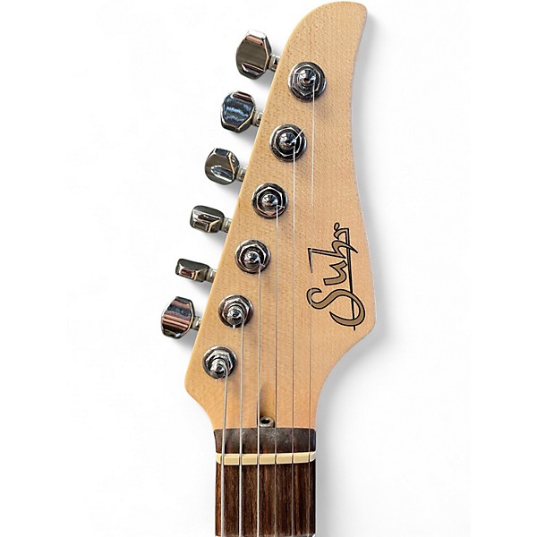 Used Suhr Throwback Standard Pro Black Solid Body Electric Guitar