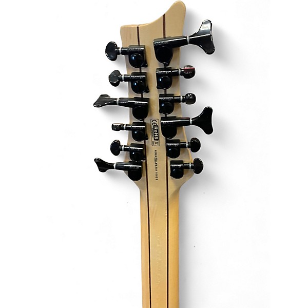 Used Dean Rhapsody 12 12-String Trans Black Electric Bass Guitar