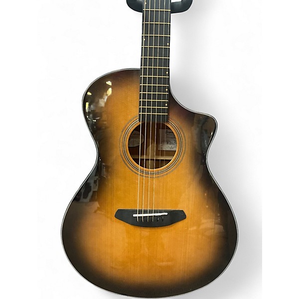 Used Breedlove performer concert bourbon ce BURST Acoustic Electric Guitar