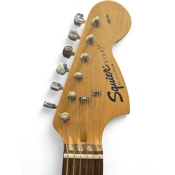 Used Squier Affinity Stratocaster Black Solid Body Electric Guitar