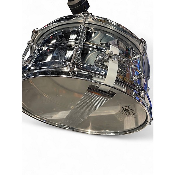 Used Ludwig 13X6 Supralite Snare Chrome Silver Drum