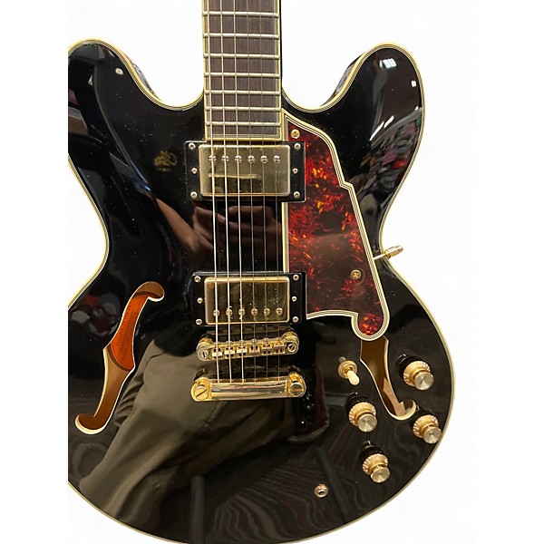 Used Epiphone Sheraton II Black Hollow Body Electric Guitar