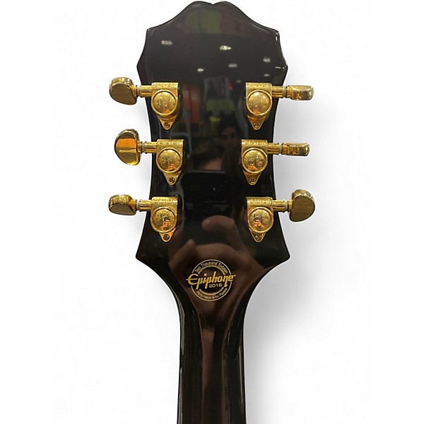 Used Epiphone Sheraton II Black Hollow Body Electric Guitar