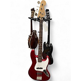 Used Fender JB 62 JAZZ BASS REISSUE Candy Apple Red Electric Bass Guitar