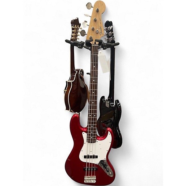 Used Fender JB 62 JAZZ BASS REISSUE Candy Apple Red Electric Bass Guitar