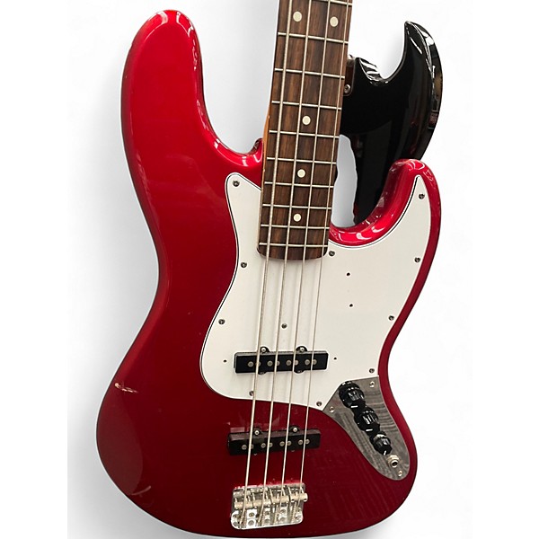 Used Fender JB 62 JAZZ BASS REISSUE Candy Apple Red Electric Bass Guitar