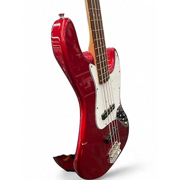Used Fender JB 62 JAZZ BASS REISSUE Candy Apple Red Electric Bass Guitar