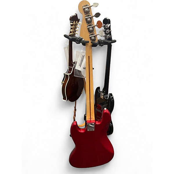 Used Fender JB 62 JAZZ BASS REISSUE Candy Apple Red Electric Bass Guitar