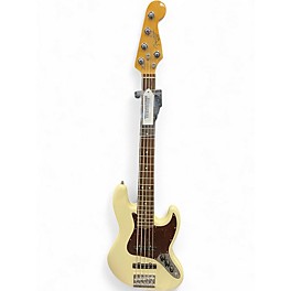 Used Fender American Standard Jazz Bass V Olympic White Electric Bass Guitar