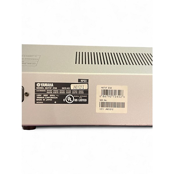 Used Yamaha Motif ES8 88 Key Keyboard Workstation