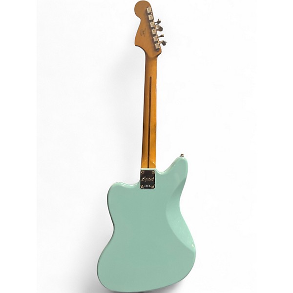 Used Squier Vintage Modified Jaguar Daphne Blue Solid Body Electric Guitar
